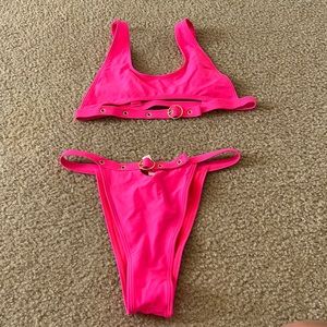 Fashion nova Pink bikini size large
